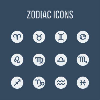 Zodiac signs clipart