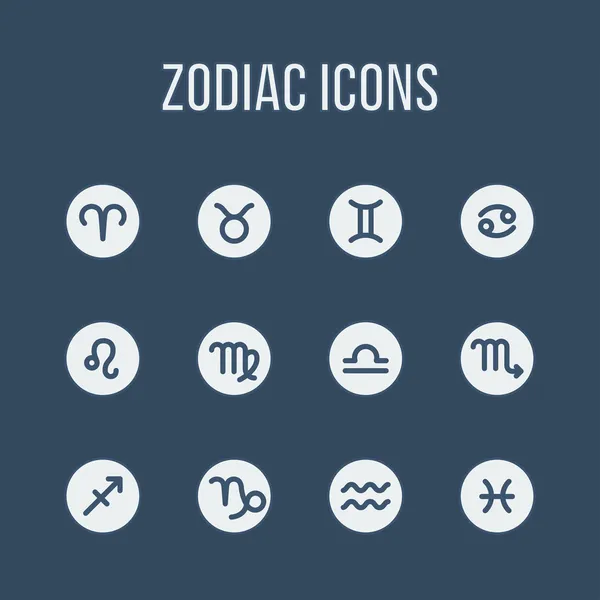 Zodiac signs — Stock Vector