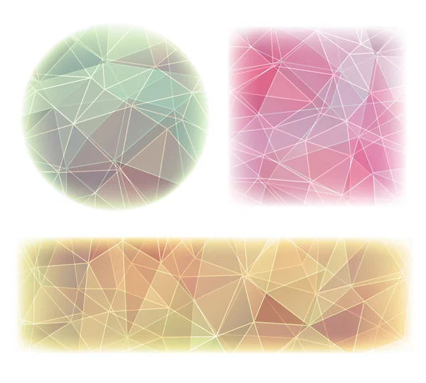 组的三个彩色横幅 — 图库矢量图片