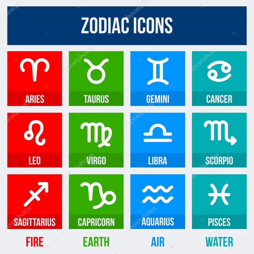 Signos del zodíaco vector, gráfico vectorial © Slanapotam imagen 33697937