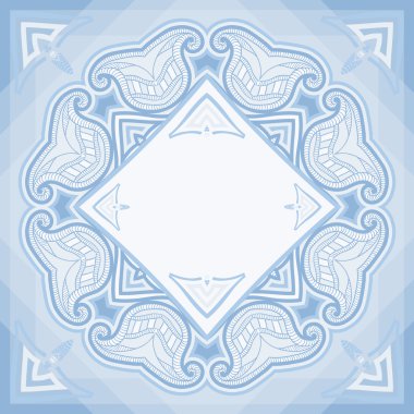 desenli zemini oryantal tarzda.