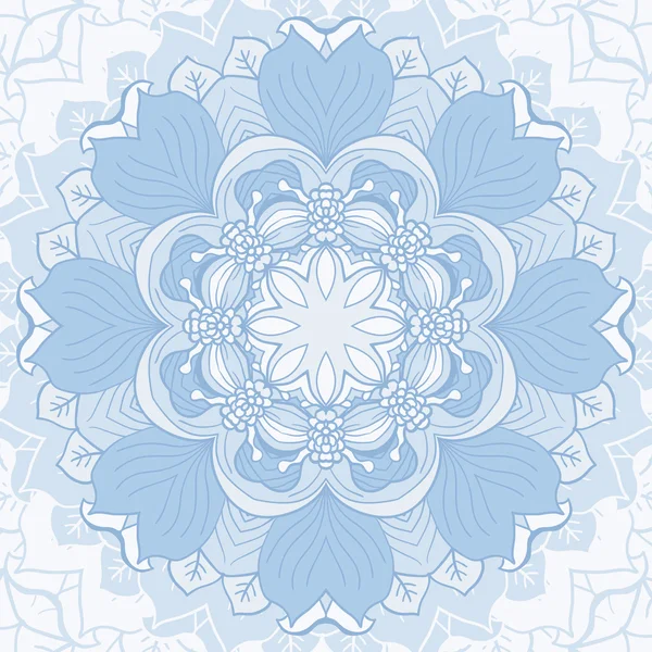 Modèle floral circulaire abstrait — Image vectorielle
