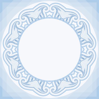 Mavi renklerde oryantal desen