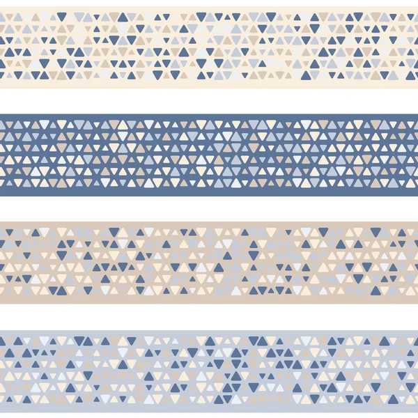 Bezešvé vzorované okraje s malými skvrnami — Stockový vektor