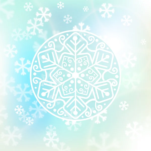 Christmas background, snowflakes and soft colors — Stock Vector