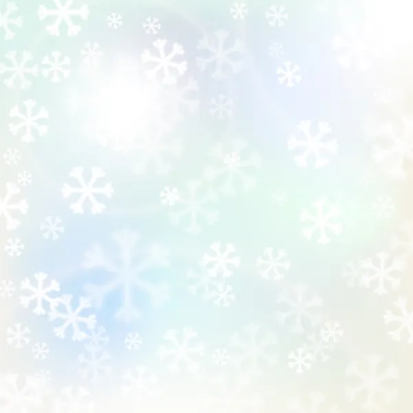 Christmas background, snowflakes and soft colors — Stock Vector