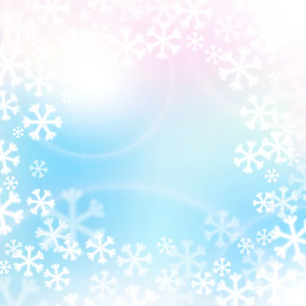 Christmas background, snowflakes and soft colors — Stock Vector