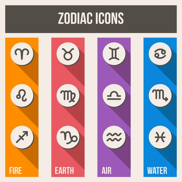 Zodiac signs — Stock Vector