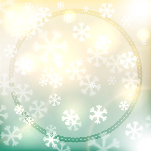 Fondo de Navidad, copos de nieve y colores suaves — Archivo Imágenes Vectoriales