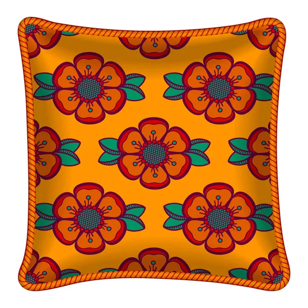 Decorative pillow — Stock Vector