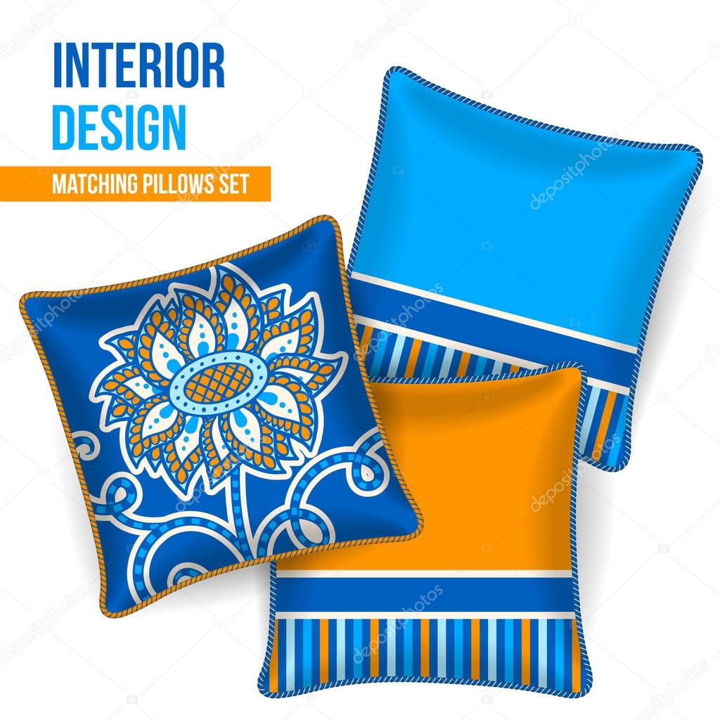 Set of decorative pillow