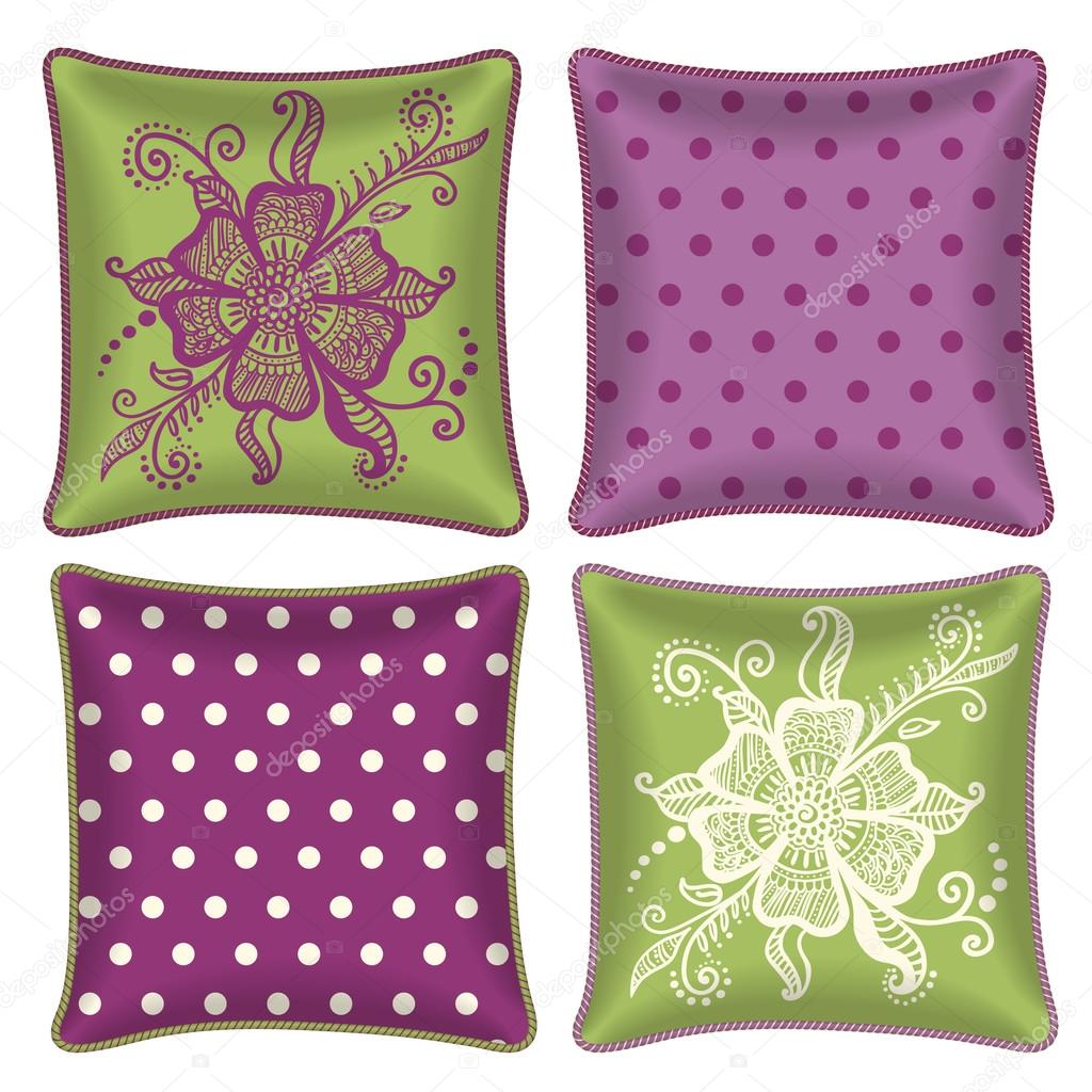 Set of decorative pillow