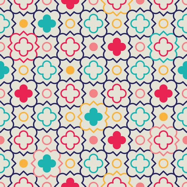 Modello Quatrefoil Lattice — Vettoriale Stock