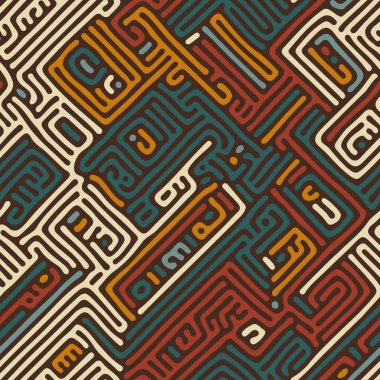 Soyut organik şekiller arka plan, doğal biyolojik labirent, reaksiyon yayılımı deseni. Kusursuz vektör deseni. Soyut doğal arkaplan. Organik doku, pürüzsüz vektör deseni