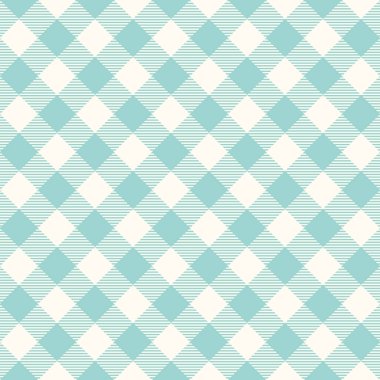 Geleneksel Gingham piknik masa örtüsü için damalı desen. Kusursuz vektör Vichy deseni. Bufalo kumaş dokusunu kontrol eder. Soyut geometrik arkaplan.