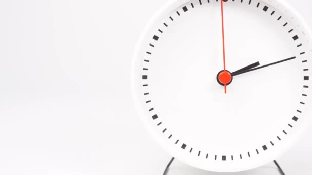 Time Lapse Horloge Blanche Dire Heure Heures Temps Passa Rapidement — Video