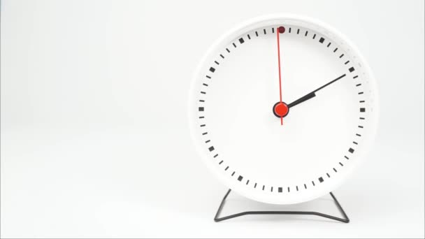 Time Lapse Show Time Break Time Time Work White Background — Stock Video