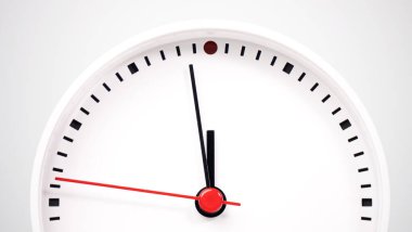 Beyaz Alarm saatini saat 12: 00 'de kapat, metin ve zaman kavramınız için alanı kopyala. 