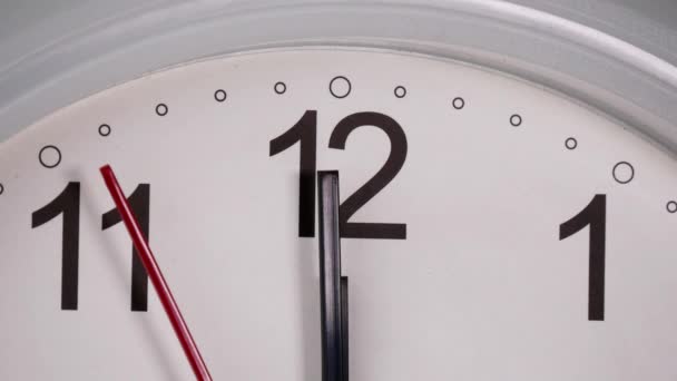 Ρολόι Λέει Την Ώρα Είναι Ώρα Για Ένα Διάλειμμα Και — Αρχείο Βίντεο