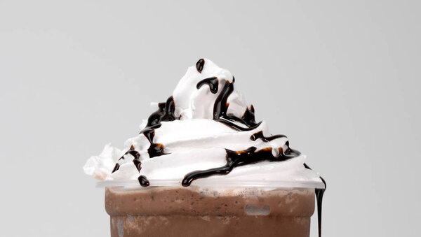 Текстурный шоколад с мороженым, Вид сверху Концепция питания, Заготовка для дизайна.