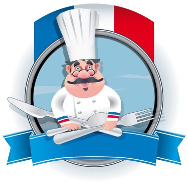 French Chef vector