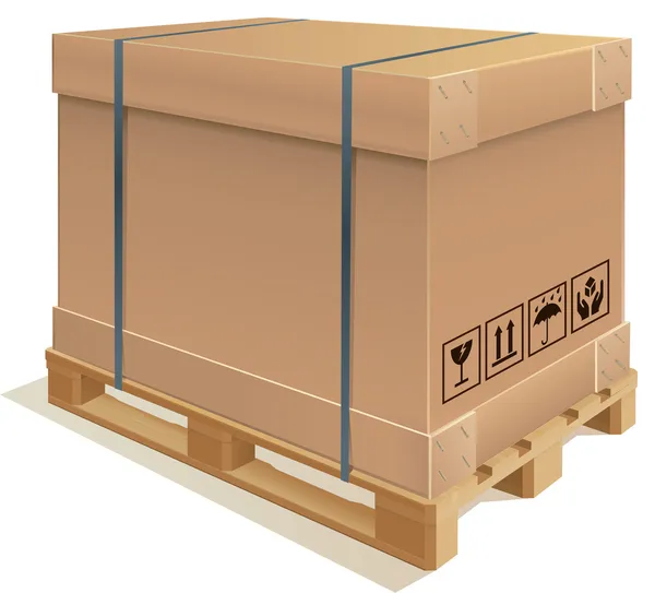 Caja del envase — Vector de stock