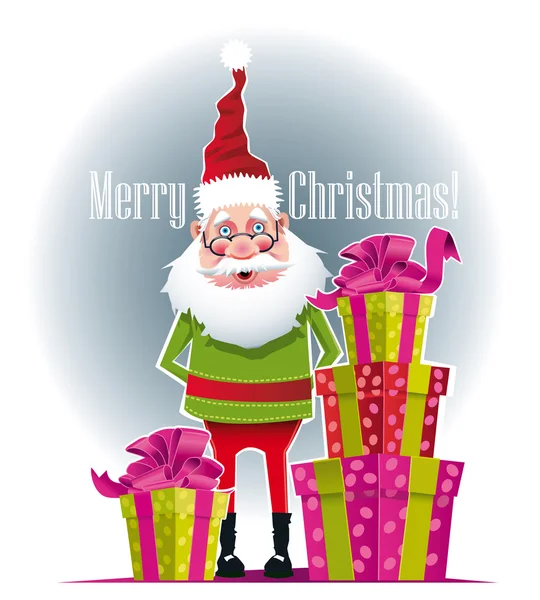 Cadeaux du Père Noël — Image vectorielle