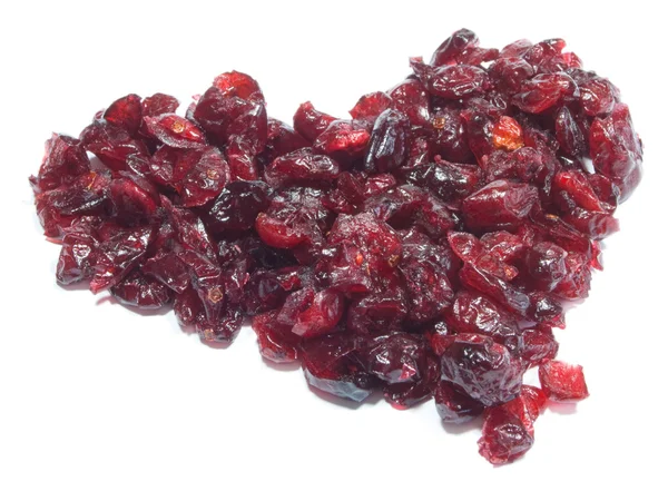 Cranberries heart — Stock Photo, Image