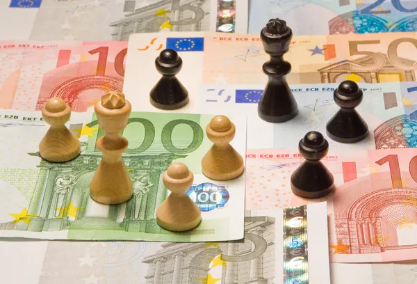 Financial chess — Stock Photo, Image