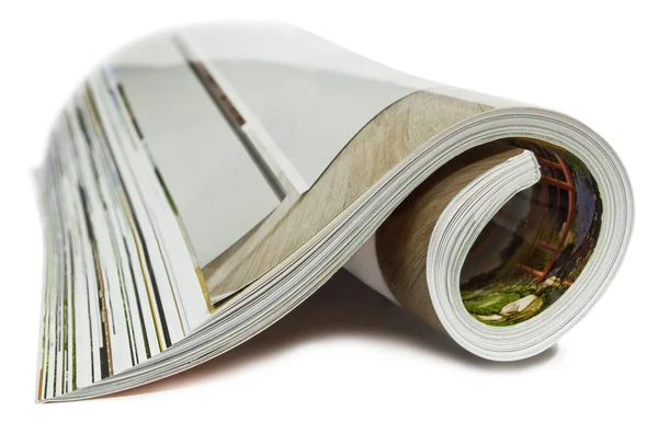 Rolled magazine — Stock Photo, Image