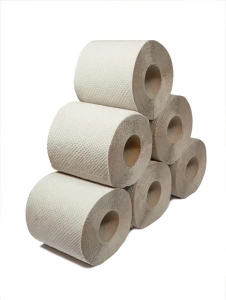 Tuvalet kağıdı kazık — Stok fotoğraf