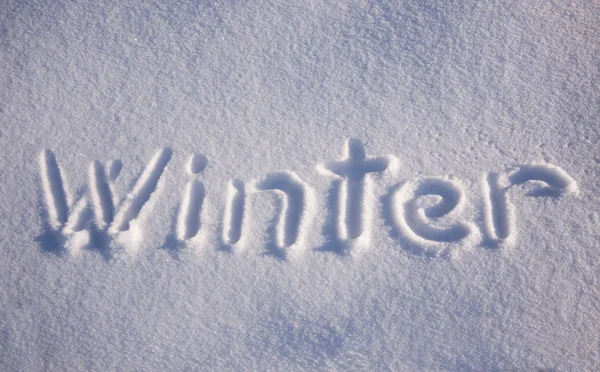 Word winter — Stock Photo, Image
