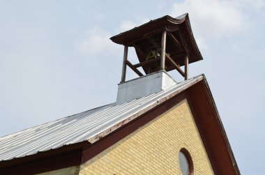 kırsal schoolhouse çan kulesi