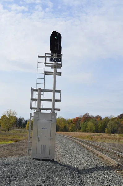 Railroad Engineer Signal — Stock Photo, Image
