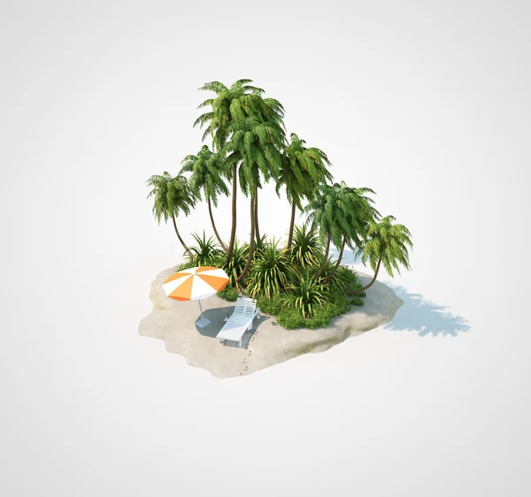 Пляжный остров — стоковое фото