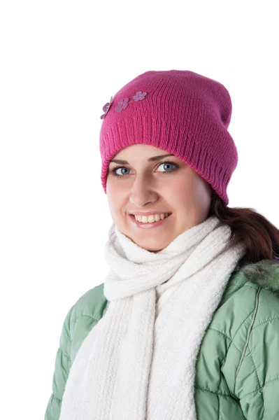 Chica con una gorra roja —  Fotos de Stock