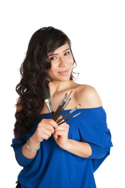 Kadınlar makyaj yapar