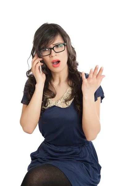 Mujer con teléfono móvil —  Fotos de Stock