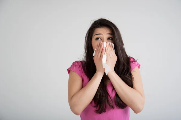 Аллергия, холод, грипп — стоковое фото