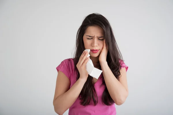 Alergia, Frio, Gripe — Fotografia de Stock