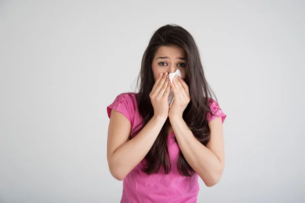 Аллергия, холод, грипп — стоковое фото