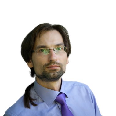 Gözlüklü başarılı adam