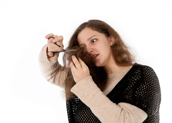 Probleem met haar — Stockfoto