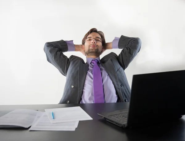 Business man wearing glasses — Stock Photo, Image