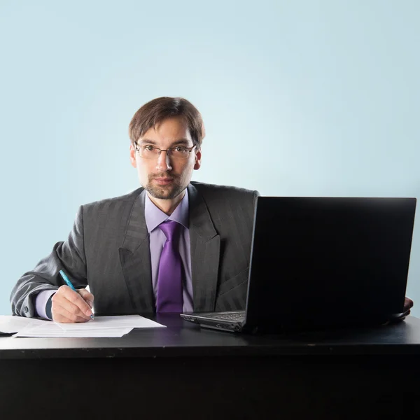 Business man wearing glasses — Stock Photo, Image