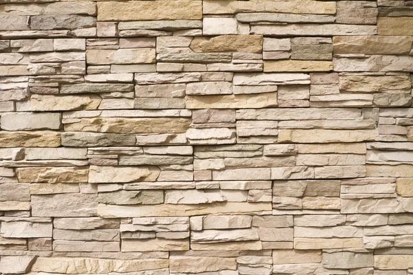 Stacked stone wall background horizontal — Stock Photo, Image