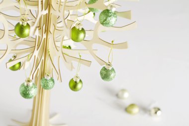 çağdaş stilize Noel ağacı horiztonal