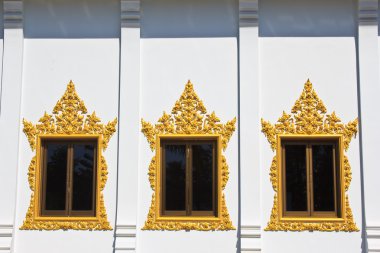 Pencerenin Hor Phra tapınak Wat Rhai PA: Trat, Thailand