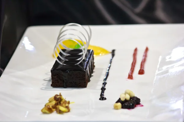 Mini chocolate cake — Stock Photo, Image