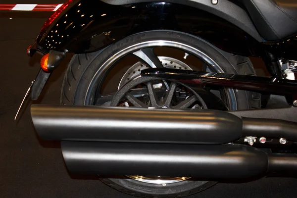 Motorbike exhaust pipe — Stock Photo, Image